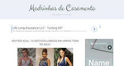 Desktop Screenshot of madrinhasdecasamento.com.br